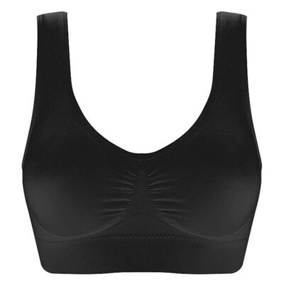 Women'S Seamless Bra For Women Crop Top Black Vertical Strip