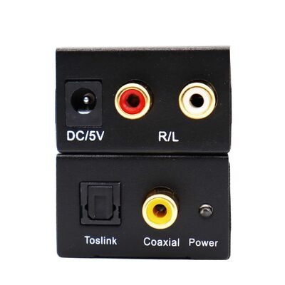Digital to Analog Audio Converter Optical Fiber Coaxial Sign