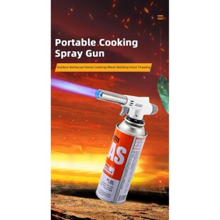 Flame Gun Torch Cooking Autolgnition Butane Gas Welding-Burn