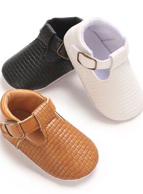 0-18M Classic Fashion Boy And Girl Flat Walking Shoes PU Sof
