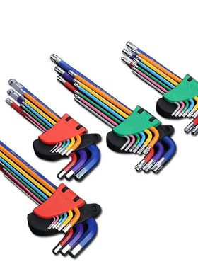 Allen Key Set L Wrench Kit For Allen Screw 9PCS Long Arm Hex