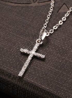 Hot Selling Jewelry Cross Pendant Necklace With Zircon Fashi