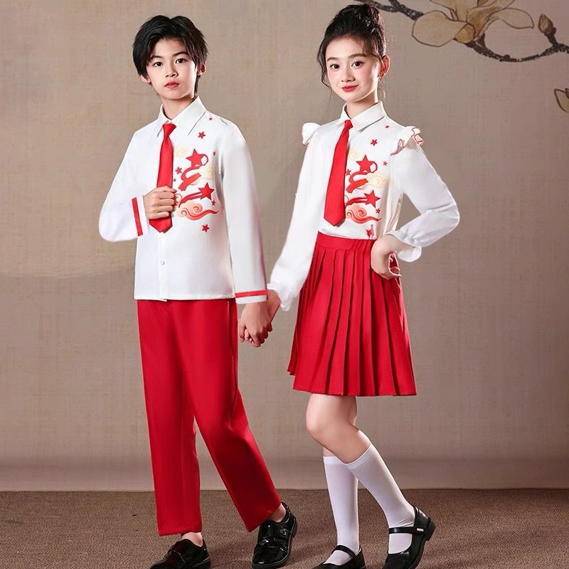 儿童大合唱演出服中小学生大合唱