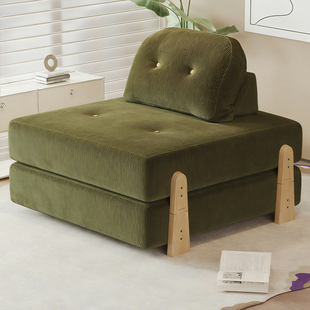沙发床折叠两用2026新款单人豆腐块模块沙发榻榻米复古懒人沙发床