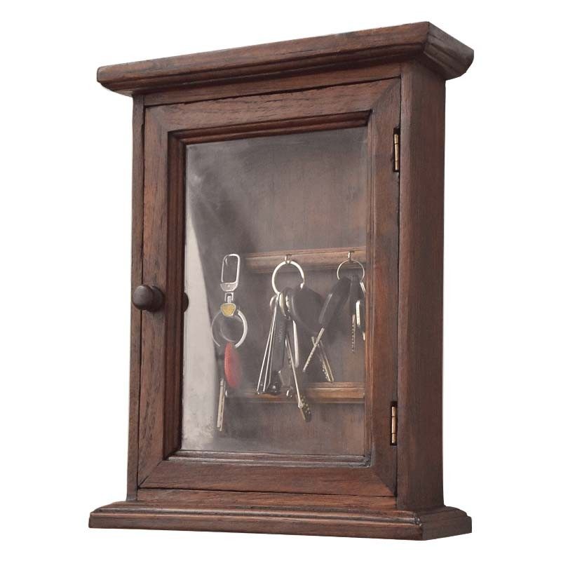 进门口钥匙收纳盒玄关木制桌面鞋柜放置物架钥匙挂架墙上门厅中式,收纳整理,钥匙收纳盒,淘宝优惠券,粉丝福利购,淘宝优惠卷