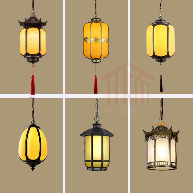 户外中式仿古灯笼吊灯庭院廊架宫廷凉亭过道长廊大门阳台防水灯具,家装灯饰光源,户外吊灯,淘宝优惠券,粉丝福利购,淘宝优惠卷