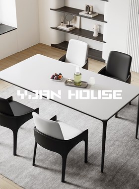 椅见丨意式极简家用餐椅黑色歺椅靠背椅子轻奢设计师马鞍皮餐桌椅