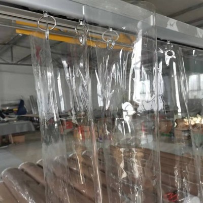 四季透明pvc塑料软门帘商用隔断简易推拉折叠洗车帘空调挡风防水