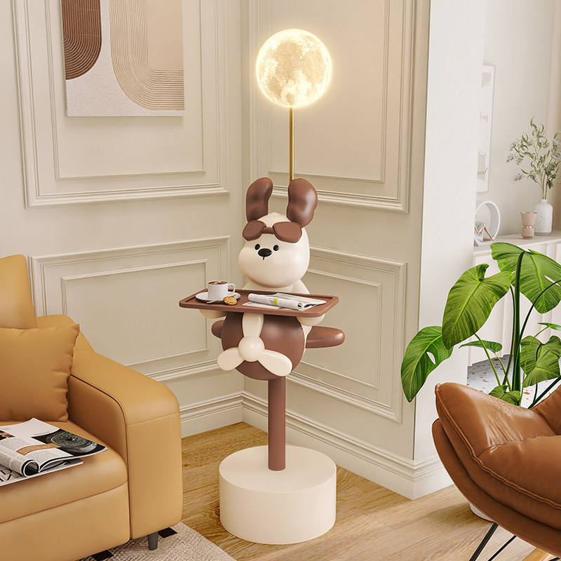 卡通狗落地摆件大型客厅电视柜沙发旁边几家居装饰品奶油风置物架,家居饰品,落地摆件,淘宝优惠券,粉丝福利购,淘宝优惠卷