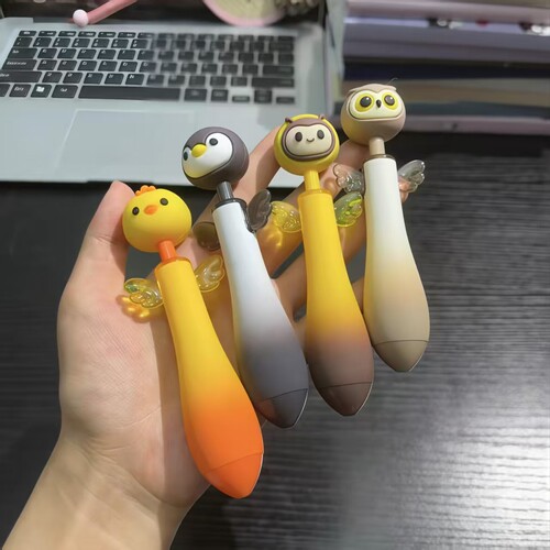 可爱动物圆珠笔萌趣翅膀胖胖笔