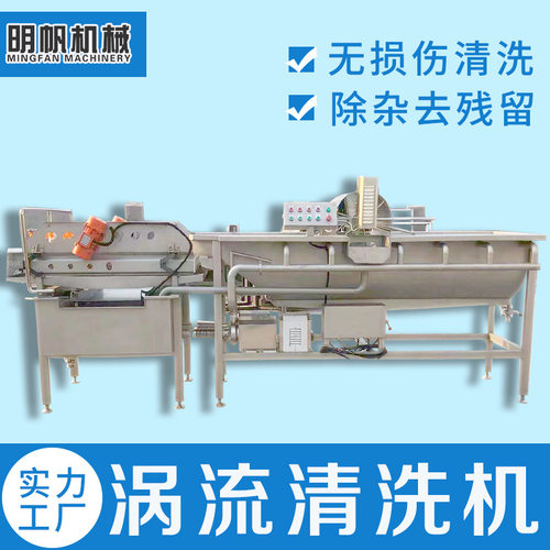 净菜加工设备全自动大型涡流清洗机芹菜香菇油菜土豆丝清洗设备