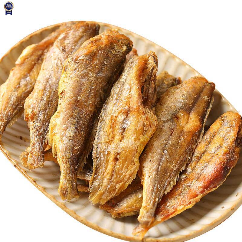 $爷叔鱼香酥小黄鱼250g*2袋装黄鱼酥休闲即食小零食小鱼干海鲜干