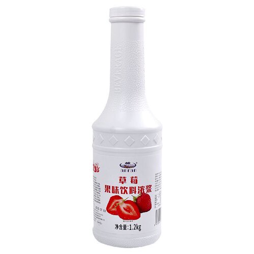 安然果酱草莓浓缩果酱果乐多1.2kg奶茶店专用水果味茶饮12瓶划算