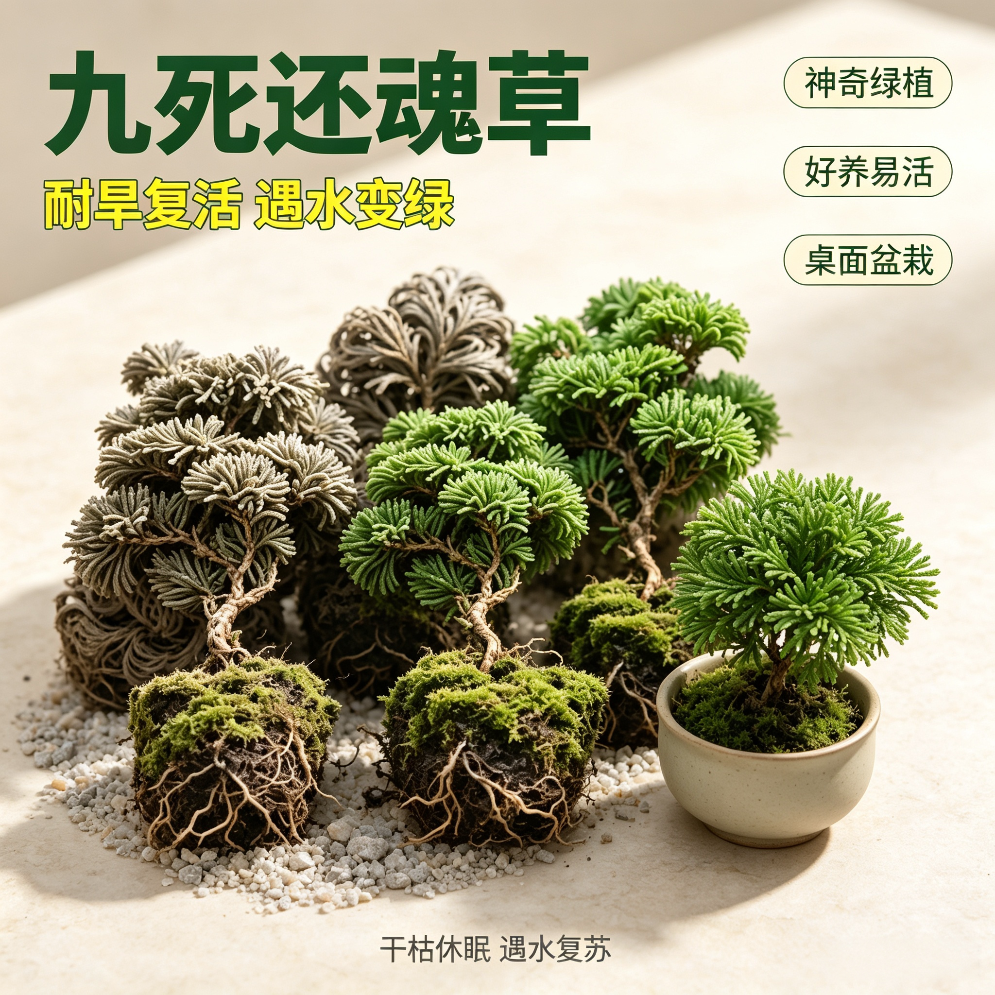 九死还魂草岩柏假山盆栽好养