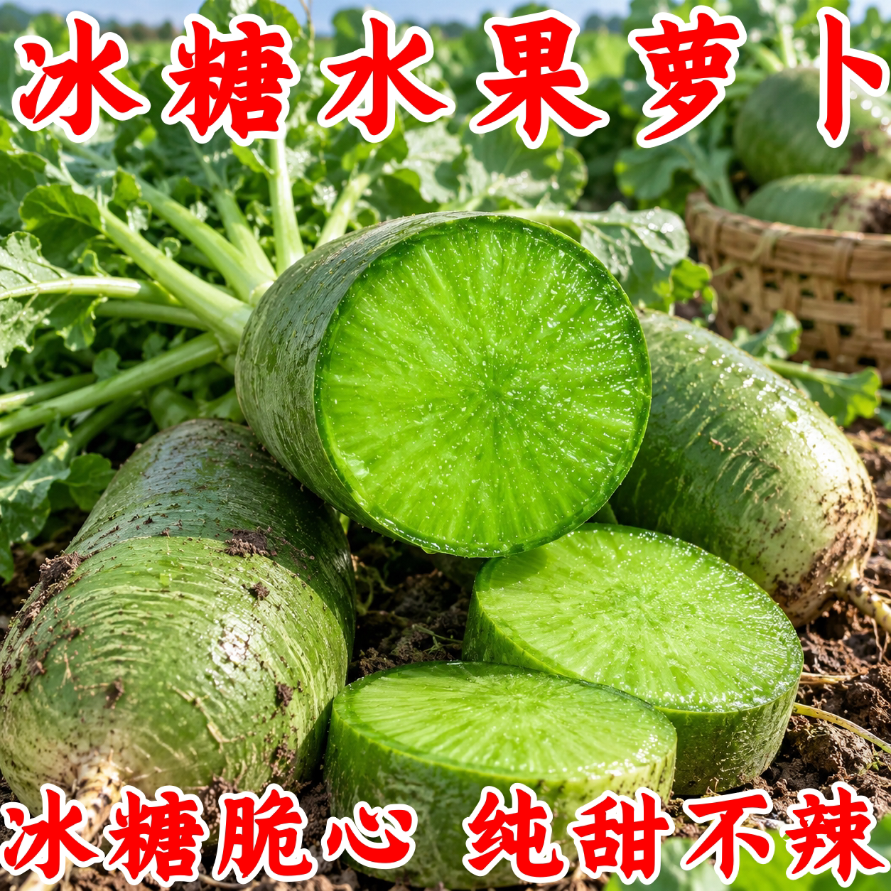 正宗潍坊沙窝冰糖心萝卜种子甜脆