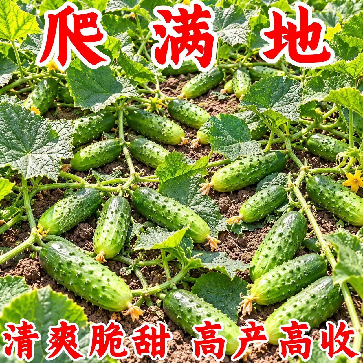 耐热耐旱满地爬黄瓜种子四季播