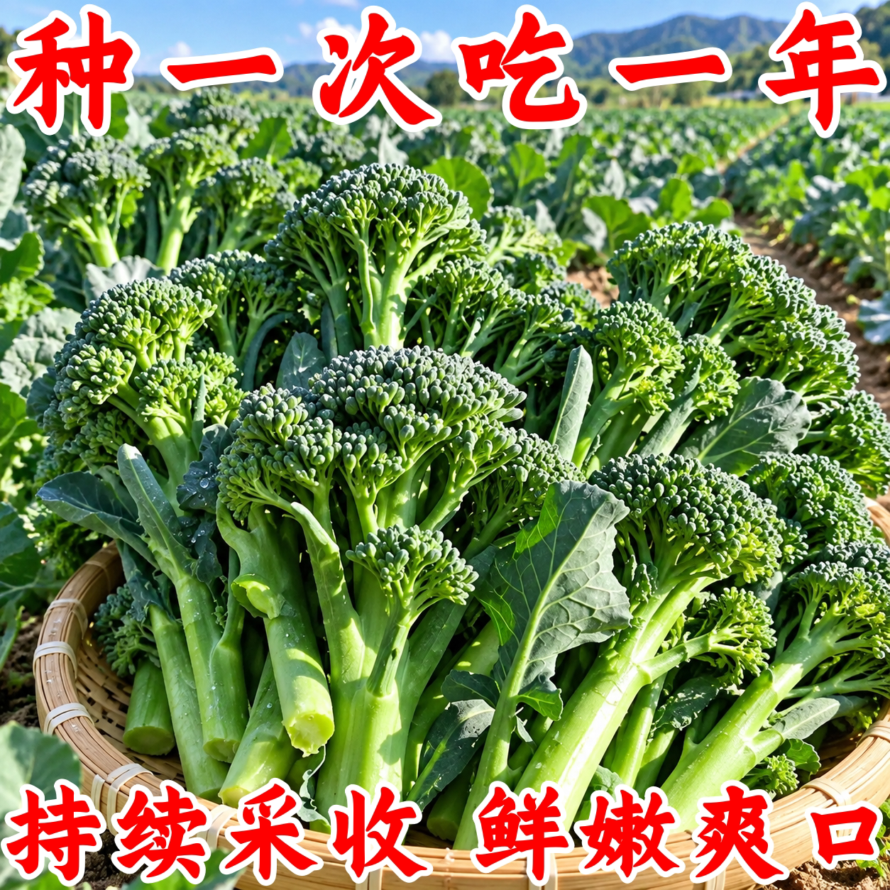 西兰花菜苔种子耐寒耐抽苔易种