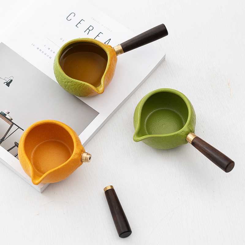 公道杯家用泡茶高档分茶器陶瓷公杯大号茶海单个茶具配件