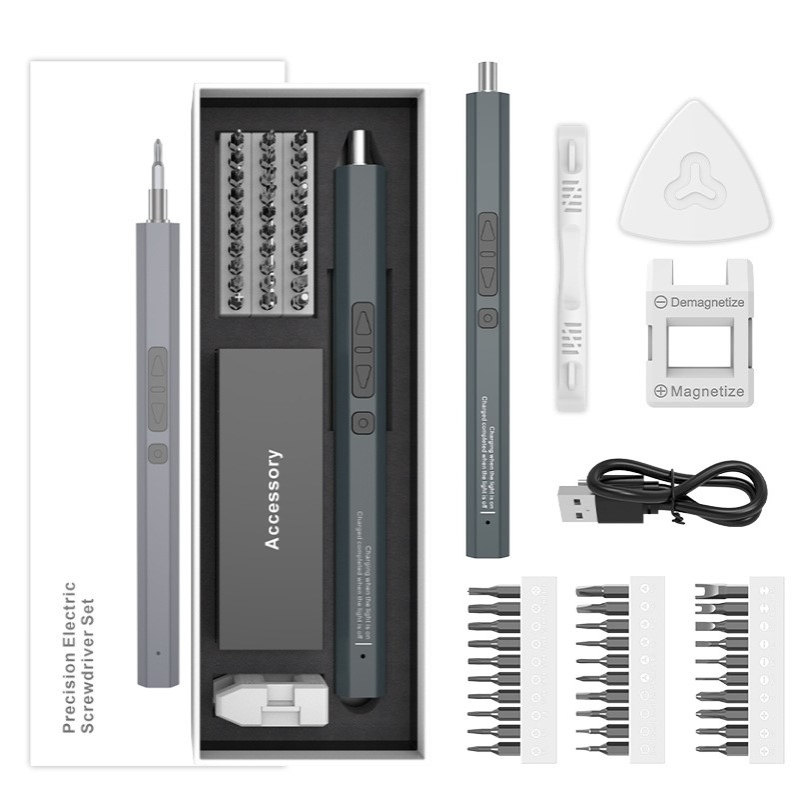 源头厂家电动螺丝刀36合一充电式套装迷你家用小型精密拆机工具