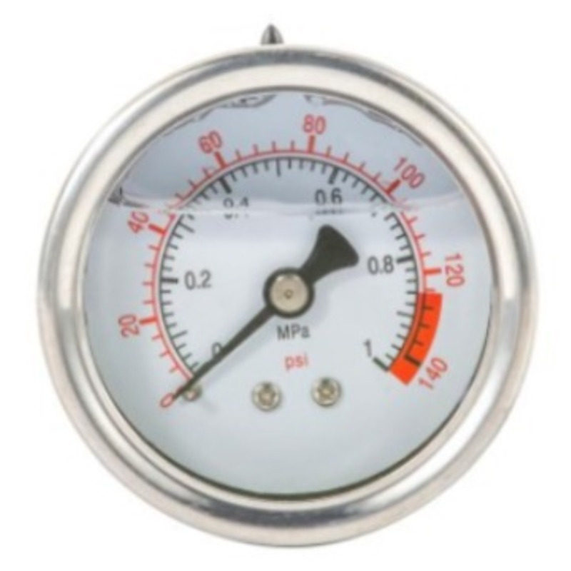 鑫旺耐震油表 Y-40NZ气压表1.0MPa轴向PT1/8 压力表 不锈钢外壳