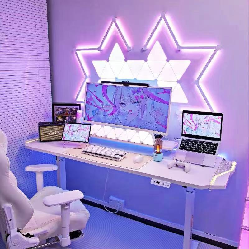 超薄量子灯奇光板星座灯线条灯拾音电竞氛围灯智能小夜灯