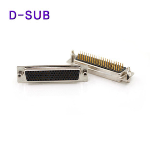 DP104母端四排180度直焊板D-SUB白胶镀金车针连接器