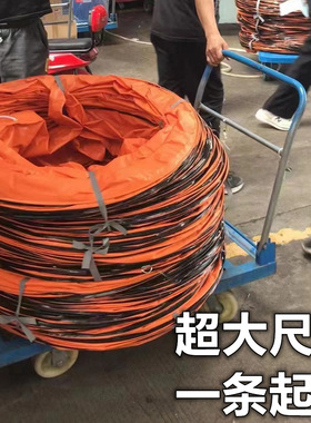 JK大尺寸PVC尼龙风管700mm28寸耐高温橙色排风软管