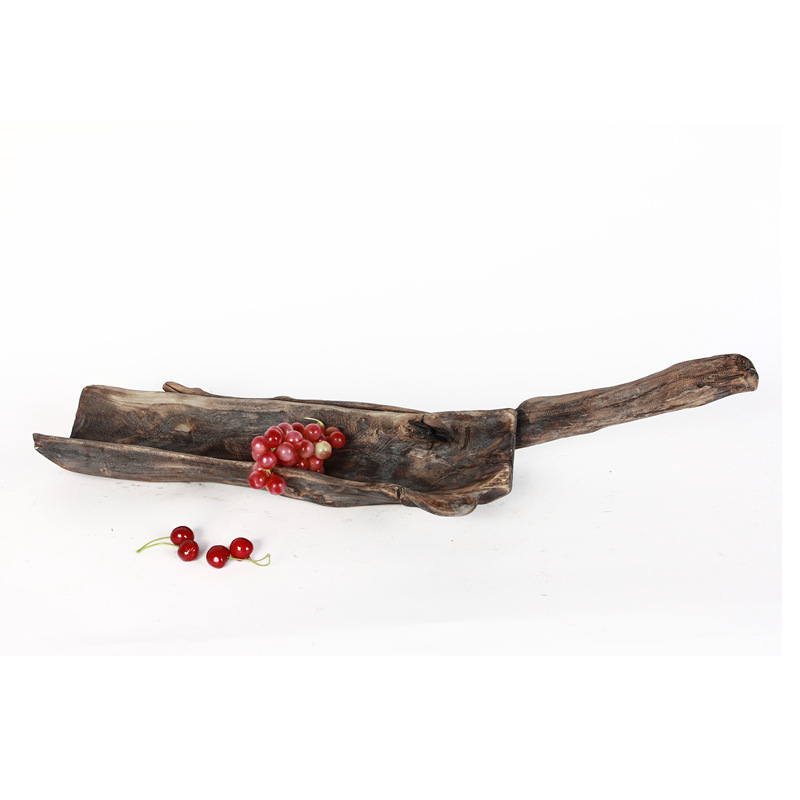 厂家销售手工制作朽木装饰摆件托盘摆盘果盘不规则储物器皿