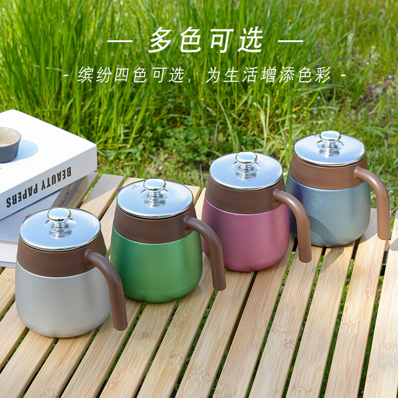 钛咖啡壶覆钛焖茶壶迷你析晶冰花保温壶家用可拆卸养生闷泡茶水壶