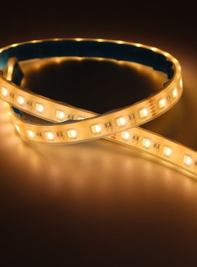 led软灯带12v/24V低压5050 60灯RGBW超亮自粘裸板柜台装饰灯条