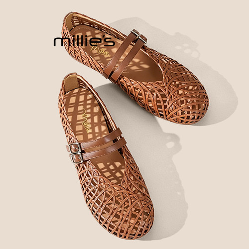 MILLIE'S/妙丽温柔气质浅口单鞋