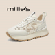 简约百搭运动休闲鞋 MILLIE 系带时尚 女鞋 妙丽圆头厚底低帮鞋