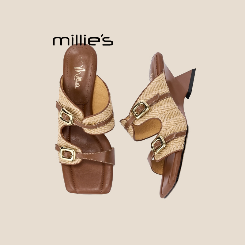 MILLIE'S/妙丽法式绝美小跟鞋