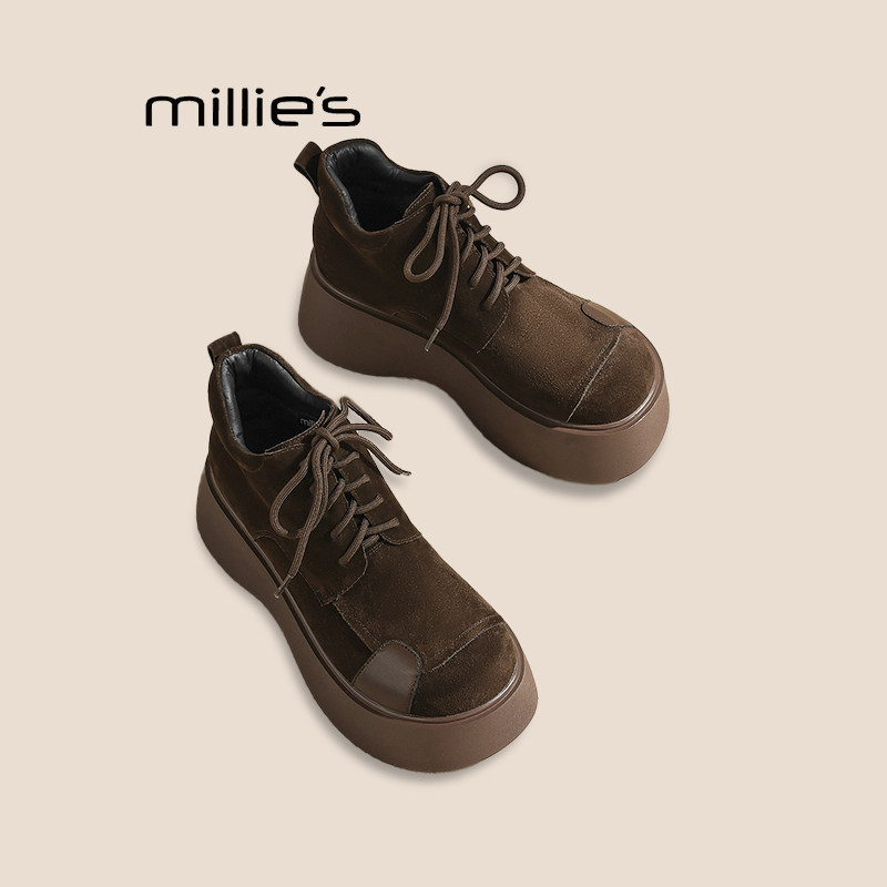 MILLIE'S妙丽真皮乐福鞋女巨好看