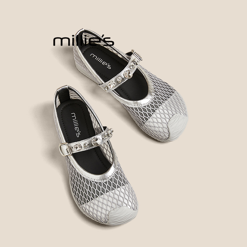MILLIE'S/妙丽一脚蹬浅口单鞋