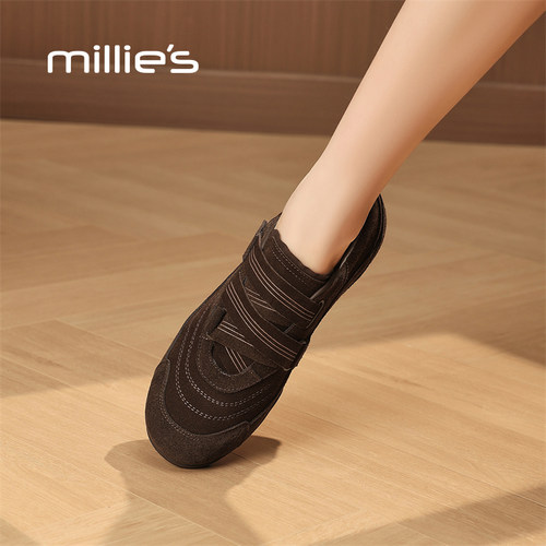 MILLIE'S/妙丽巨好看真皮德训鞋