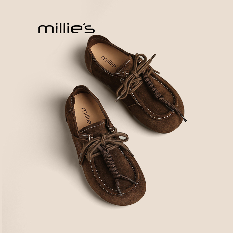 MILLIE'S妙丽真皮勃肯鞋女巨好看