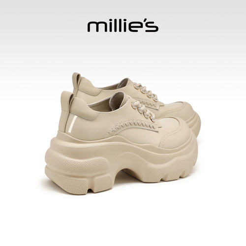 MILLIE'S/妙丽粗跟深口单鞋