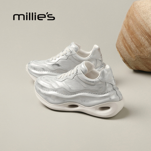 厚底增高老爹鞋 女时尚 休闲鞋 MILLIE 厚底鞋 妙丽2025新款 运动鞋