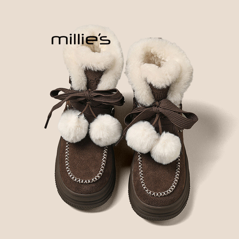 MILLIE'S/妙丽厚底雪地靴