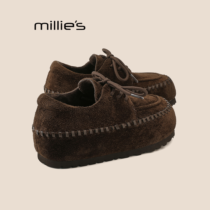 妙丽真皮复古乐福鞋巨好看