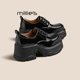 妙丽厚底乐福鞋 春季 MILLIE 漆皮英伦风小个子增高不累脚小皮鞋