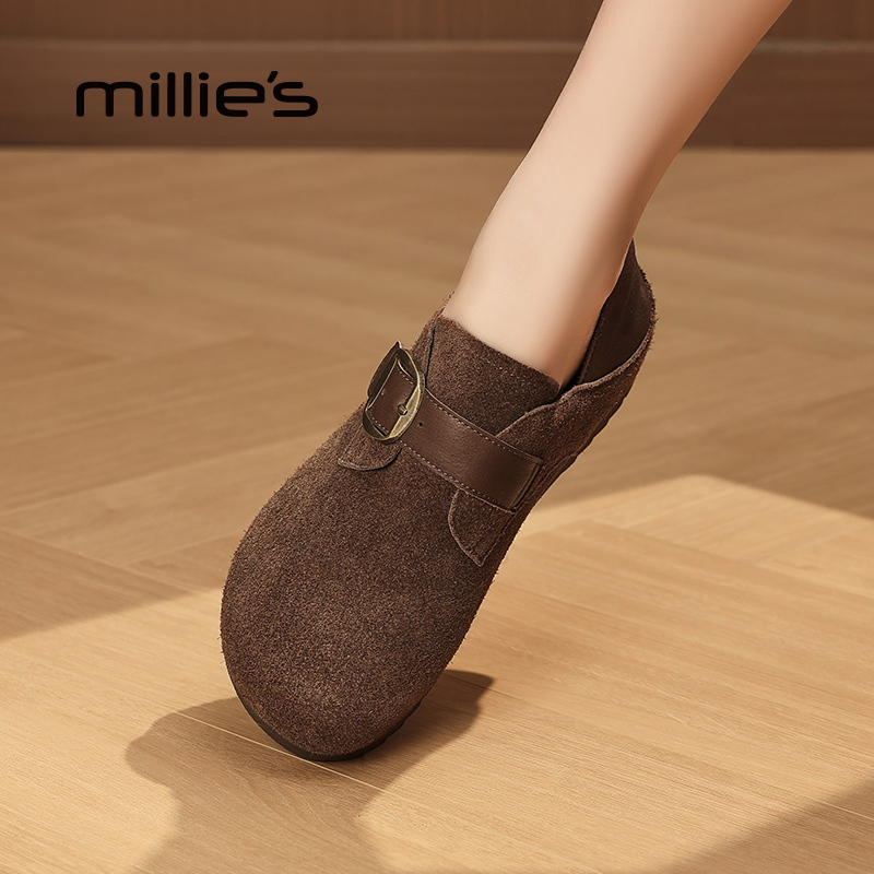 MILLIE'S/妙丽真皮休闲鞋女