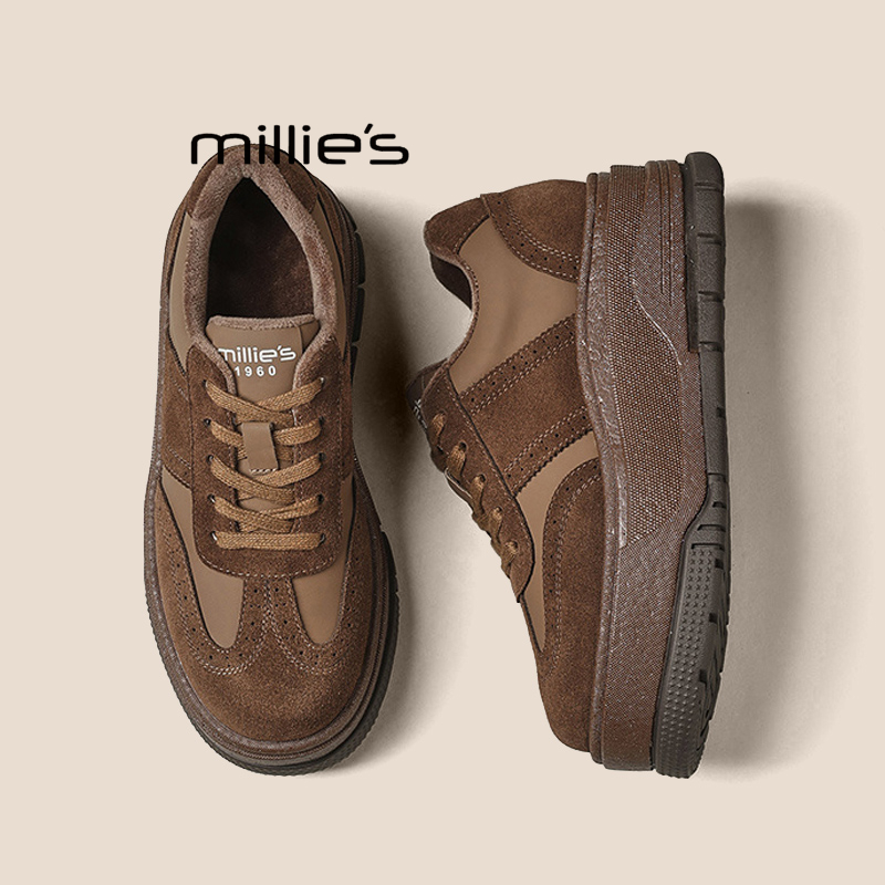 MILLIE'S/妙丽厚底松糕鞋板鞋