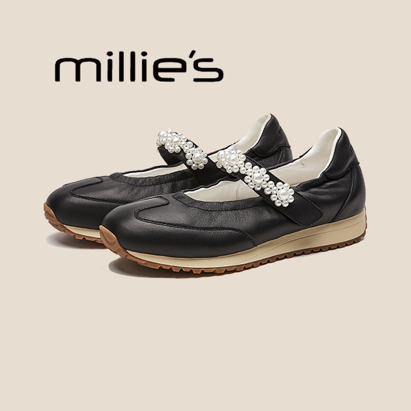 MILLIE'S/妙丽德训鞋真皮单鞋