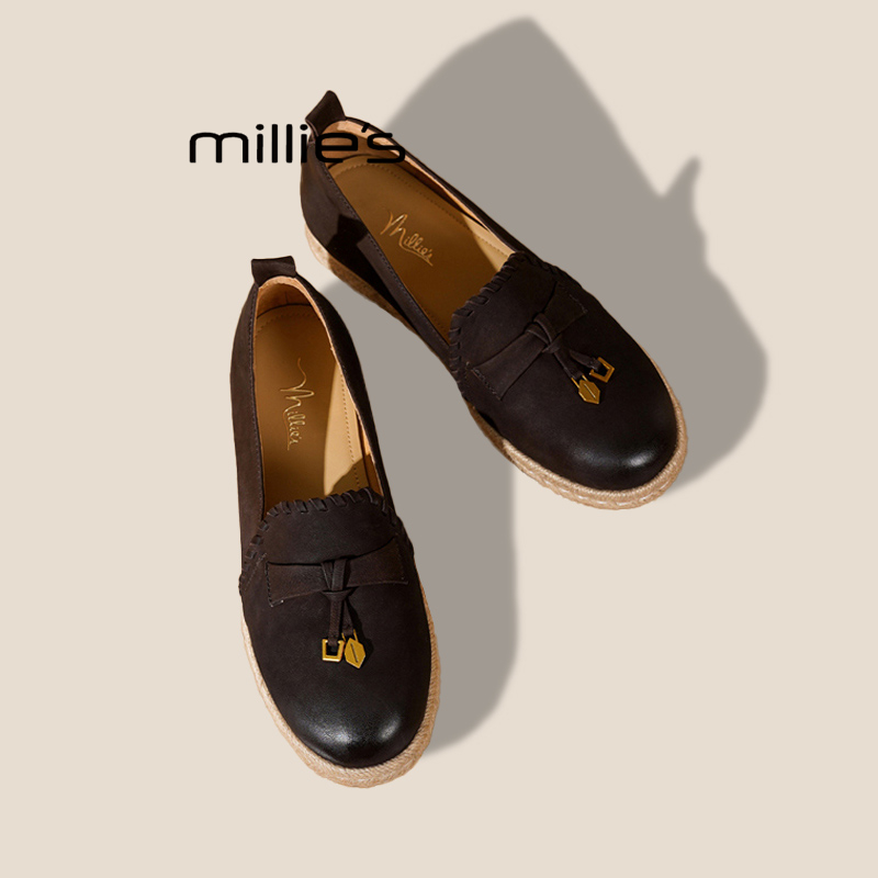 MILLIE'S/妙丽厚底不累脚渔夫鞋