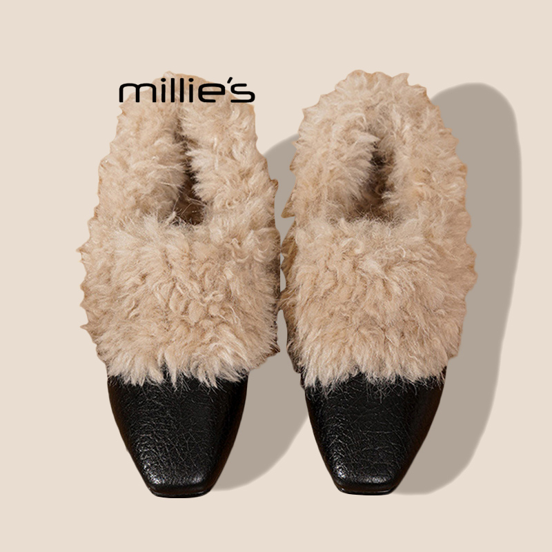 MILLIE'S/妙丽加绒保暖小皮鞋