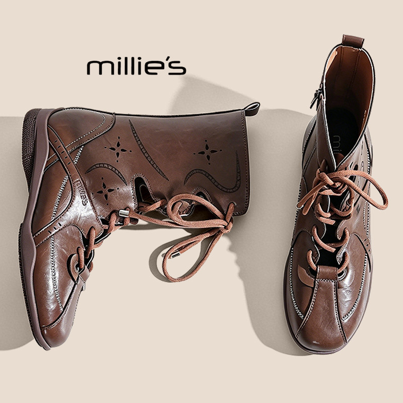 MILLIE'S/妙丽内增高运动拳击靴