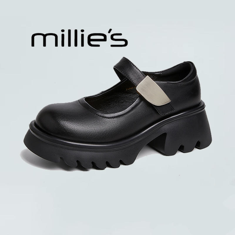MILLIE'S/妙丽增高乐福皮鞋春秋