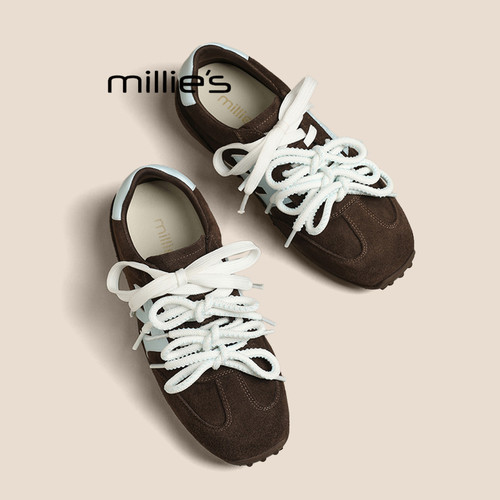 MILLIE'S/妙丽内增高德训鞋女鞋